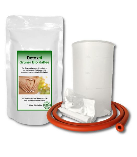 Heimset - 300g Detox Grüner Bio Kaffee inkl. Irrigator
